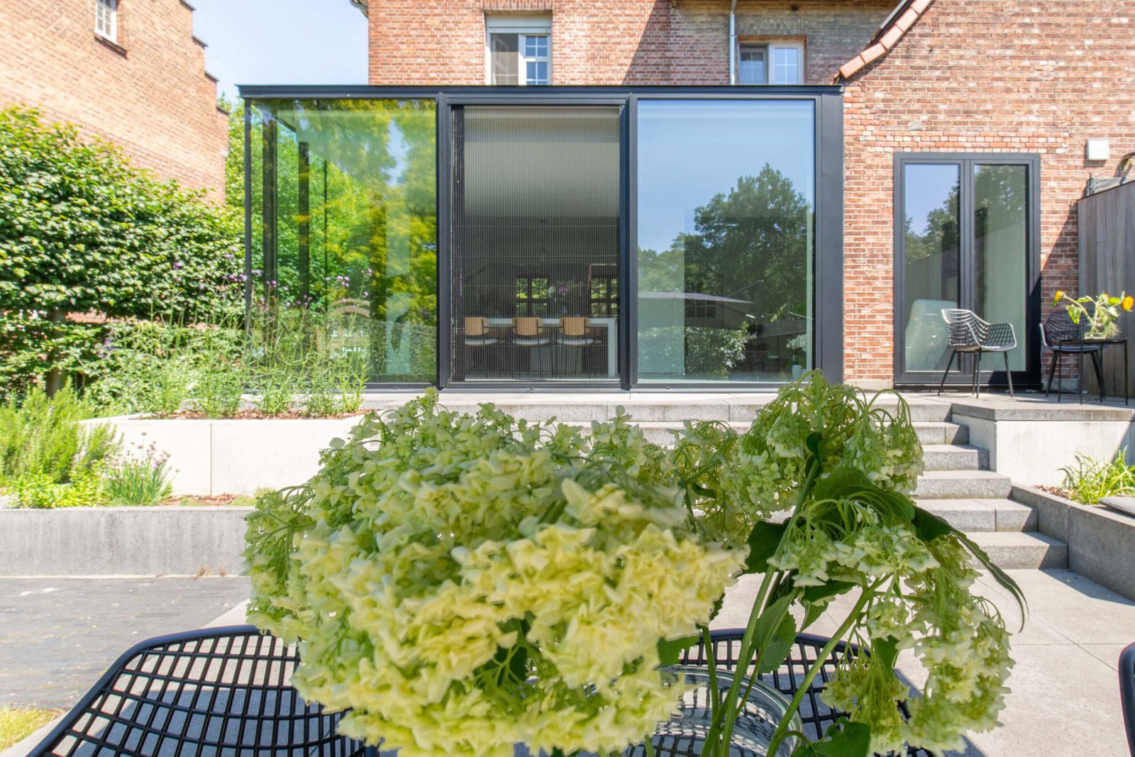 minimalistische aluminium veranda